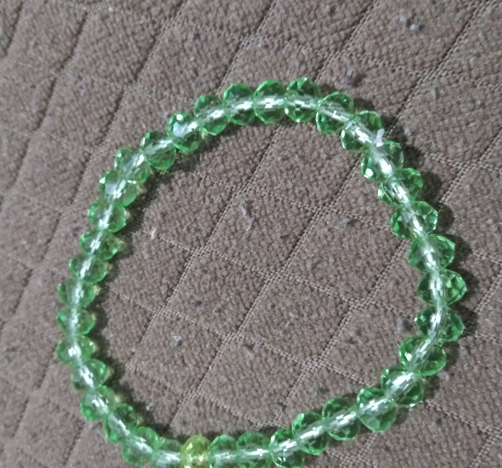 Crystal beaded bracelet
